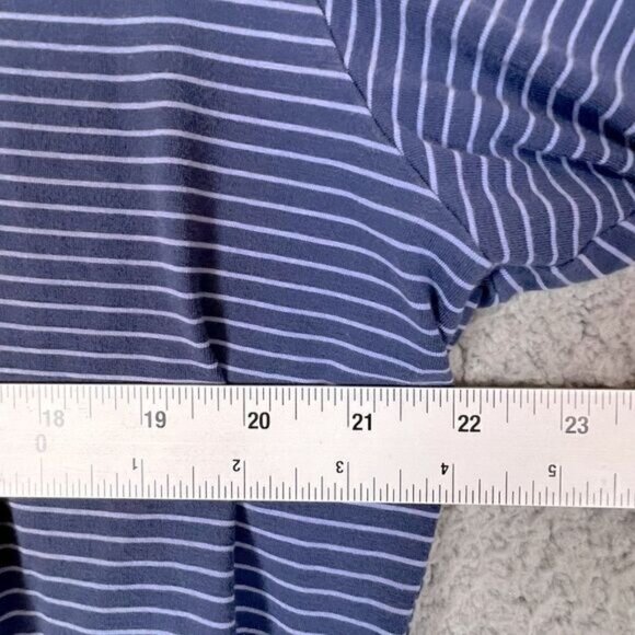 PETER MILLAR MENS POLO SHIRT BLUE WITH STRIPES SIZE XL - Picture 6 of 9